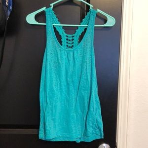 Blue green tank